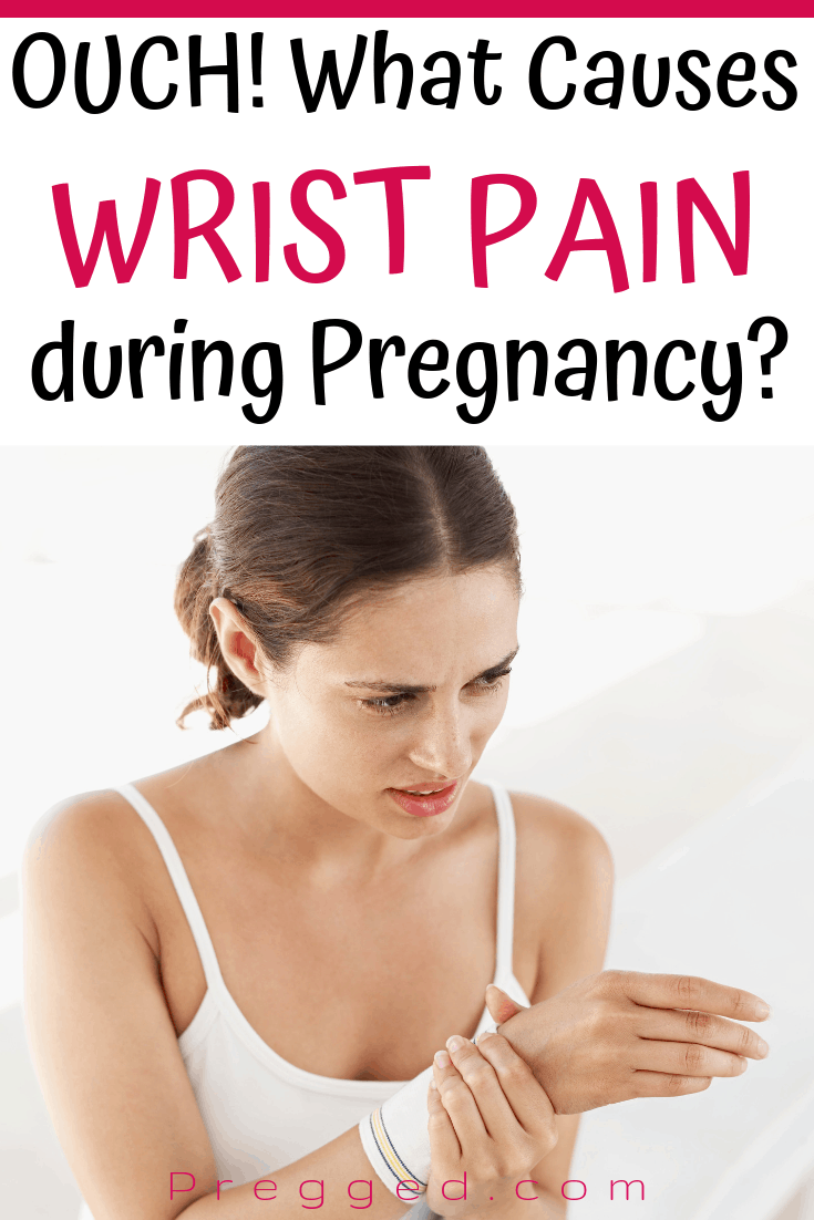 Pregnant and suffering with painful wrists, hands or fingers? Wondering WTH is going on? Find otu what's causing these strange pregnancy symptoms and how to get relief...#pregnancysymptoms #pregnancyhealth #wristpain